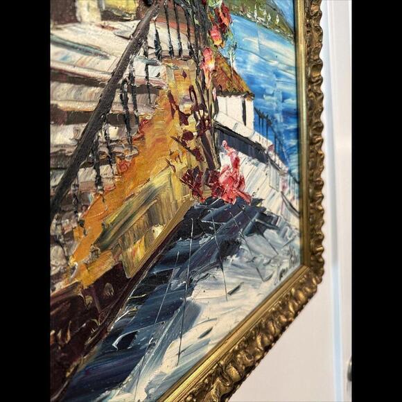 Marco Valeri Painting Fine Art 2002 Original Signed Oil Palette knife on canvas. - Picture 5 of 14